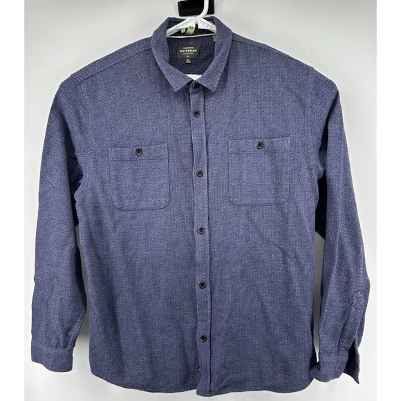 Quiksilver Other - Quicksilver Waterman Collection Regular Fit Front Pocket Button Down Blue XL